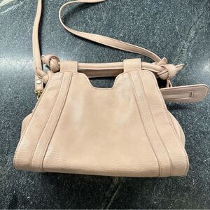 Anthropologie Adjustable Strap Messenger Side Bag Biege